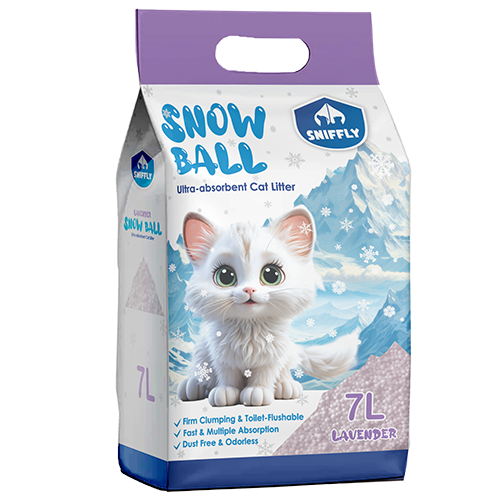 Sniffly Snow Ball Cat Litter Lavender