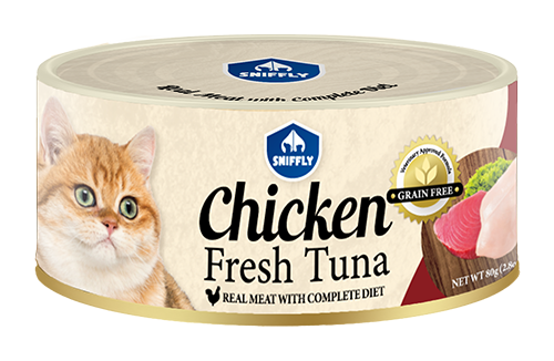 Sniffly Chicken with Fresh Tuna (Chicken Based)