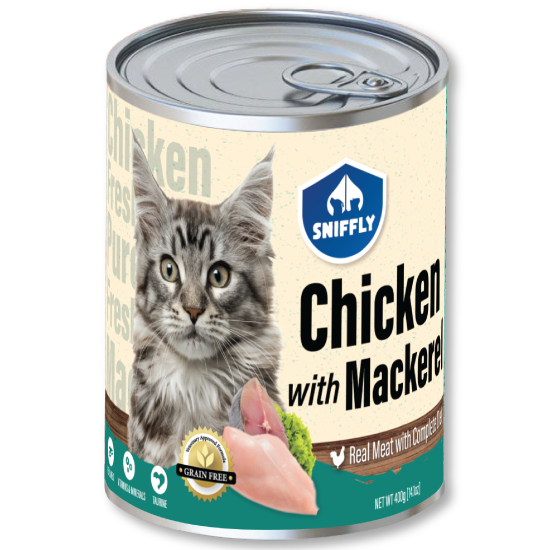 Sniffly Chicken Mackerel 400g (Chicken Based)