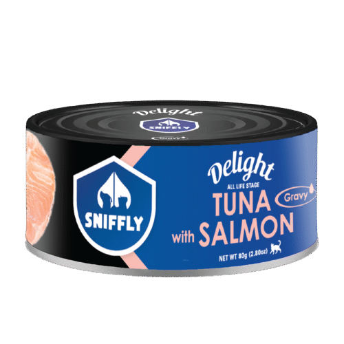 Sniffly Delight Tuna with Salmon Gravy 80g