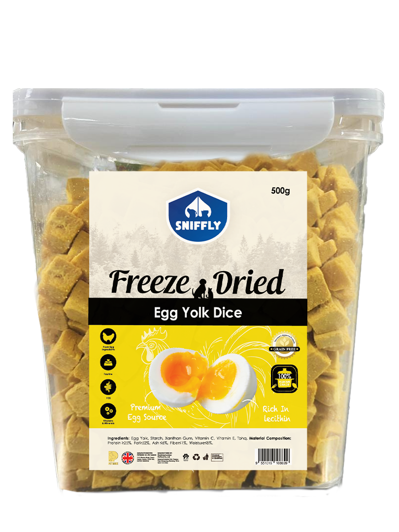 Sniffly Freeze-Dried Egg Yolk Dice (500g)