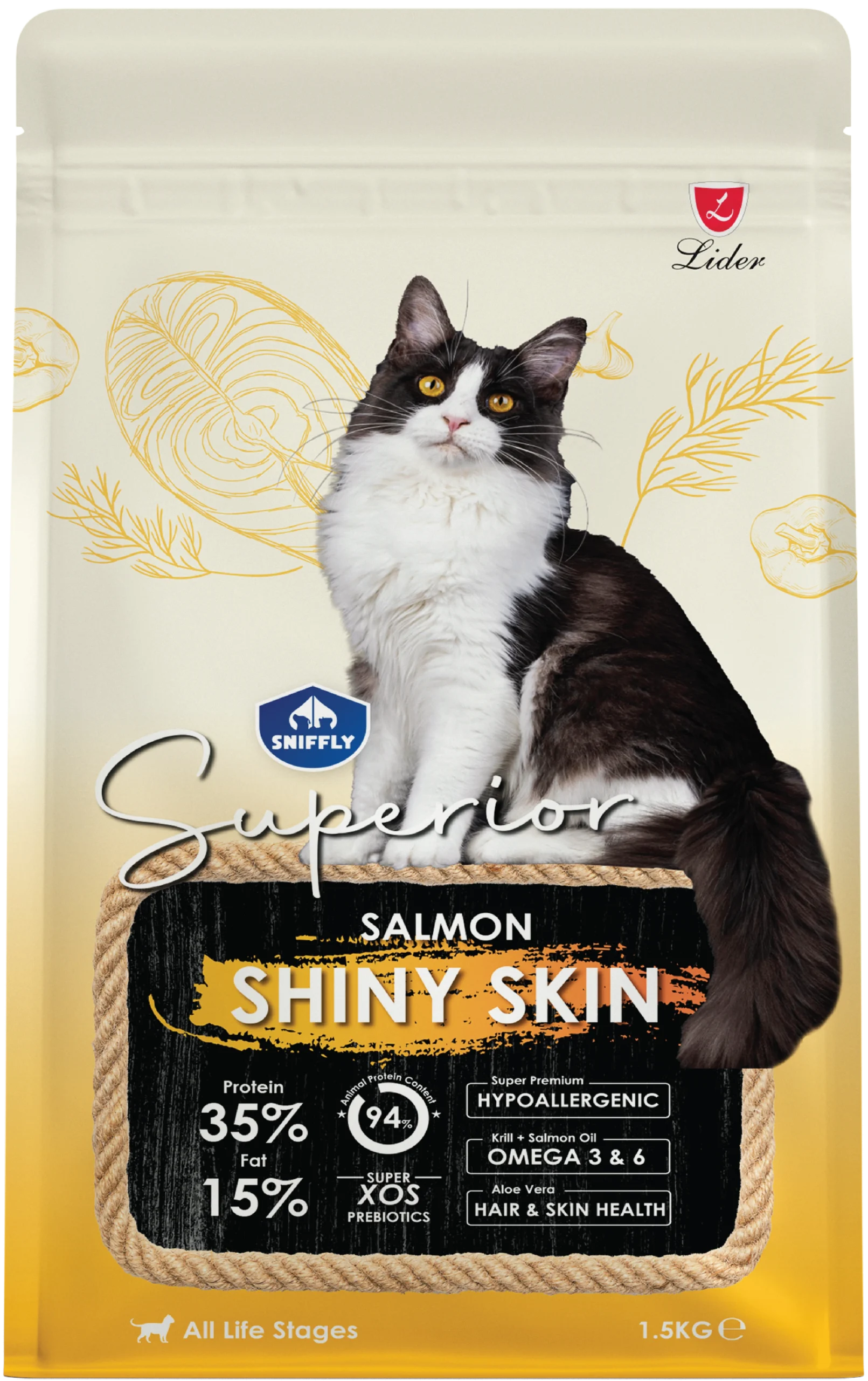 Sniffly Superior Cat Food Shiny Skin (Salmon)